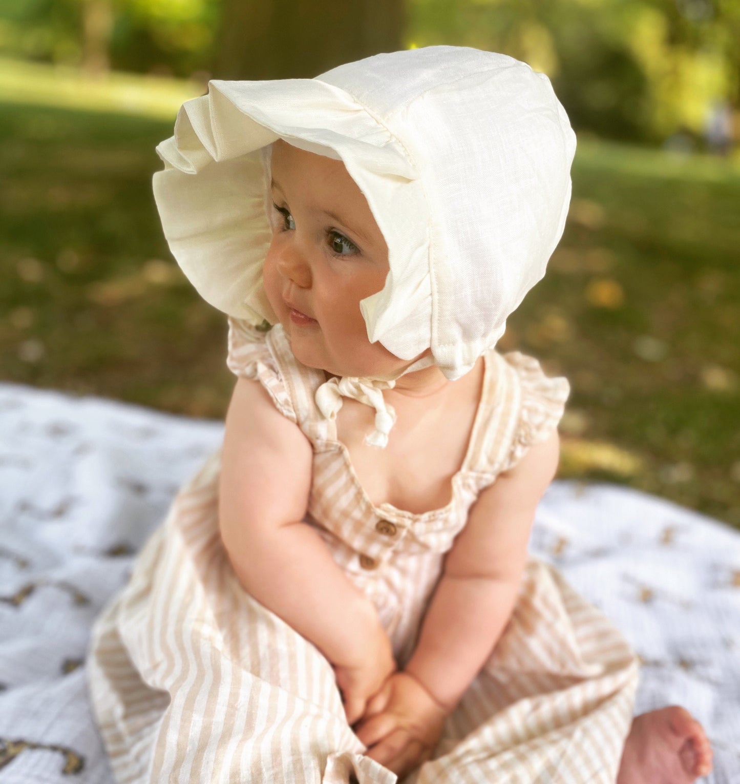 Liberty London Floral Baby Bonnet, Baby Girl Dress Bonnet, Baby Kids Sunhat, Victorian Bonnet, Summer Spring Bonnet, Silky Cotton Bonnet