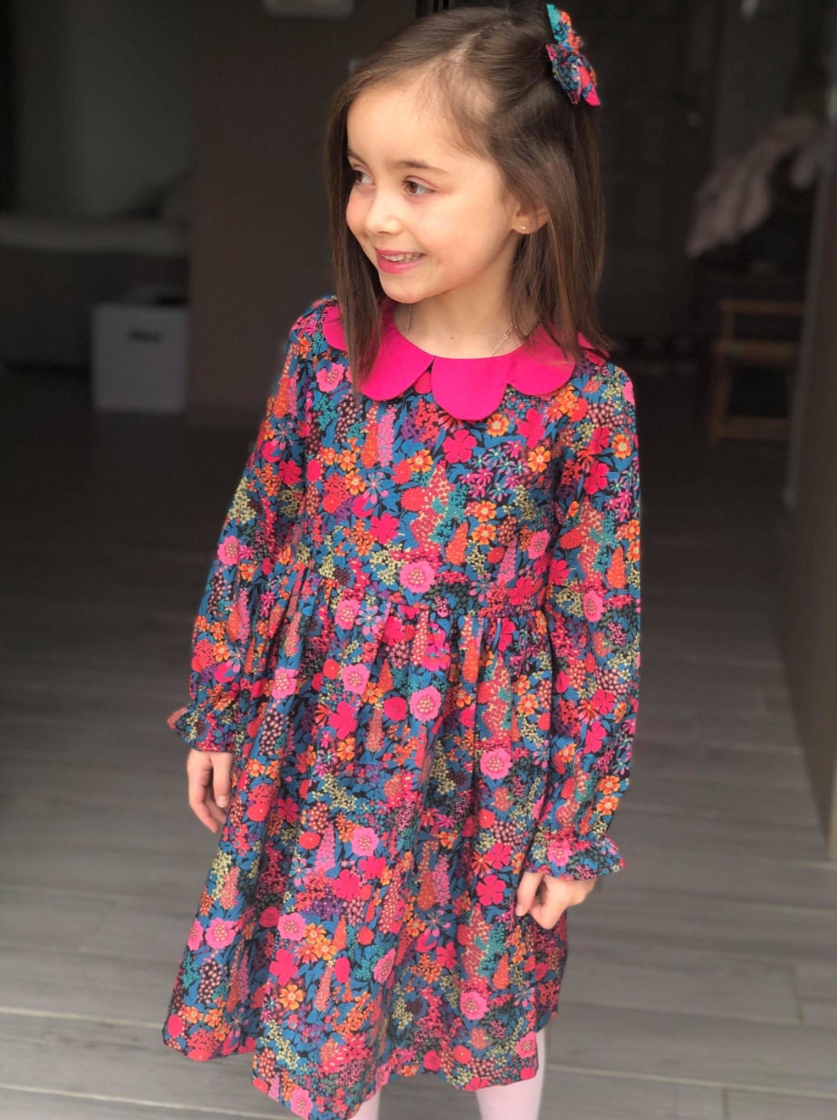 Liberty London dress - Floral Print Girl Dress