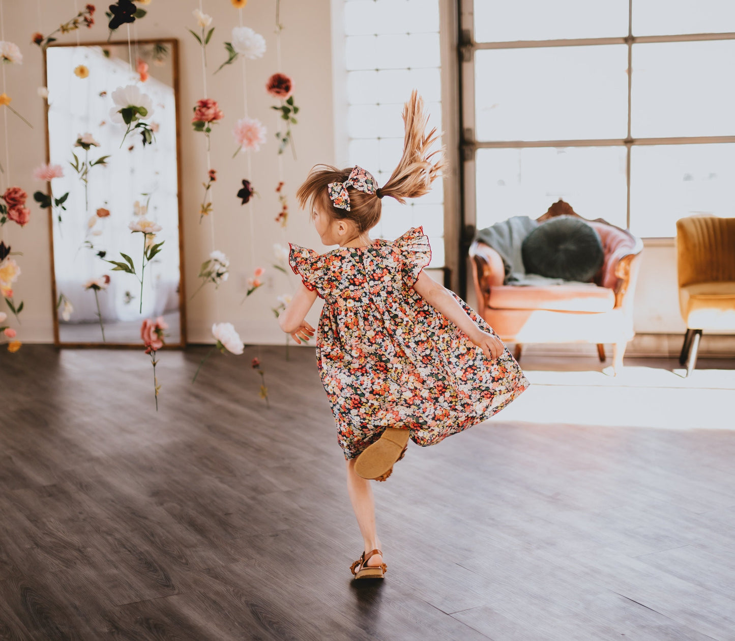 Liberty London dress - Floral Print Girl Dress