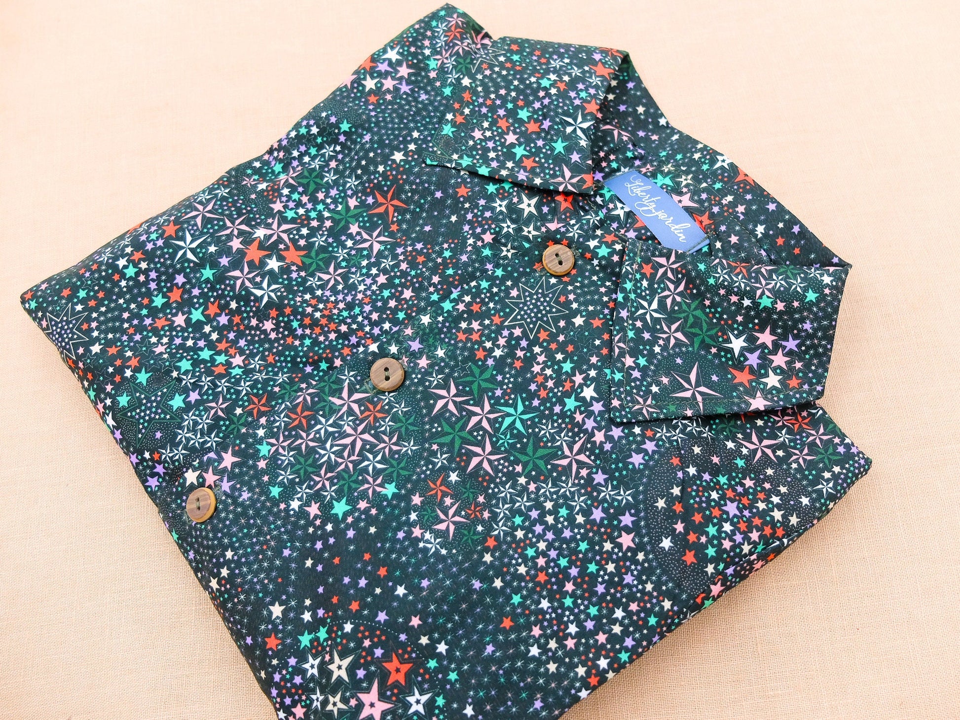 Button Up Boy Shirt - Liberty of London Boy Dress Shirt - Liberty Print Shirt