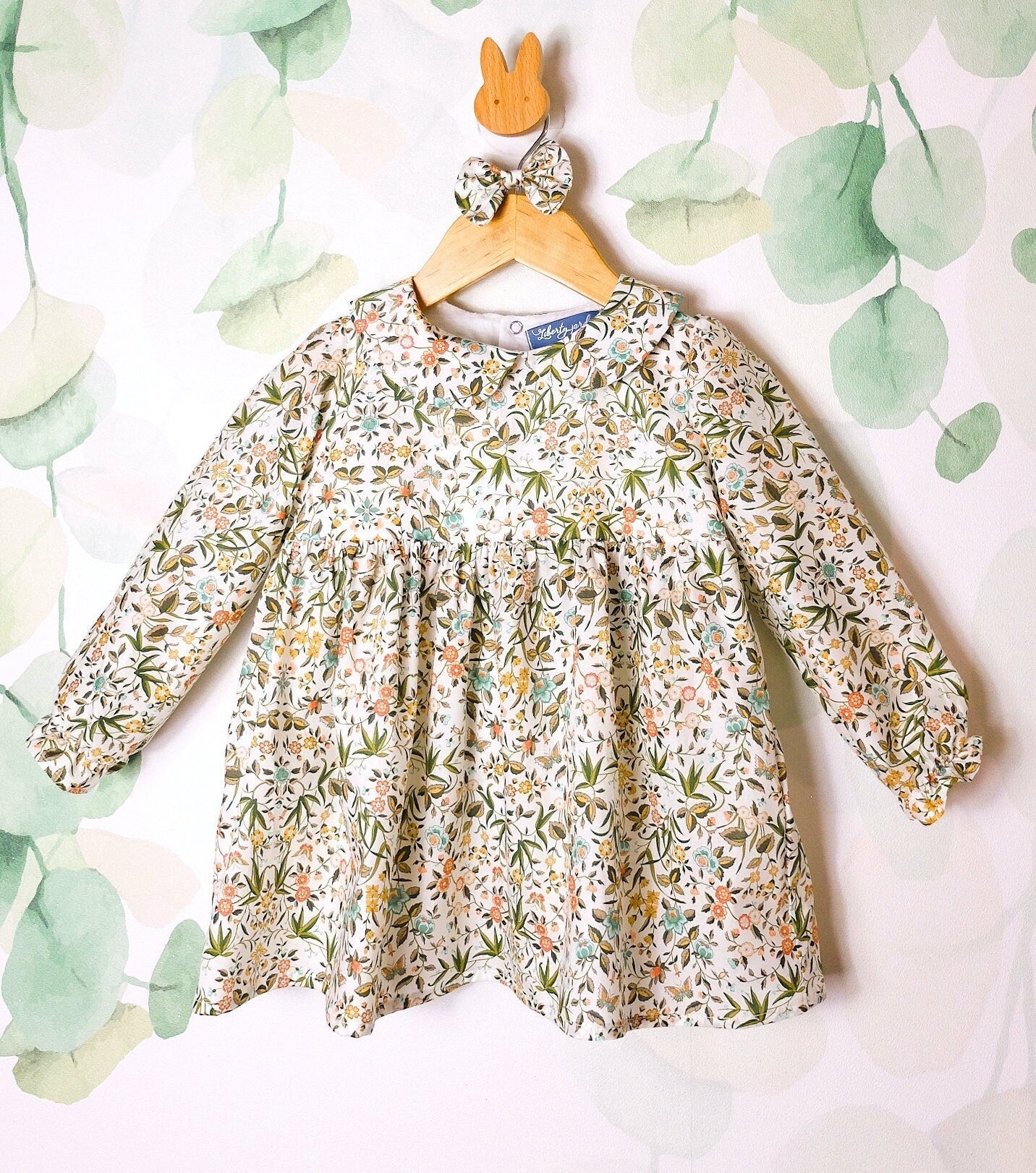 Liberty of London Girl Blouse Long Sleeves Peter Pan Collar