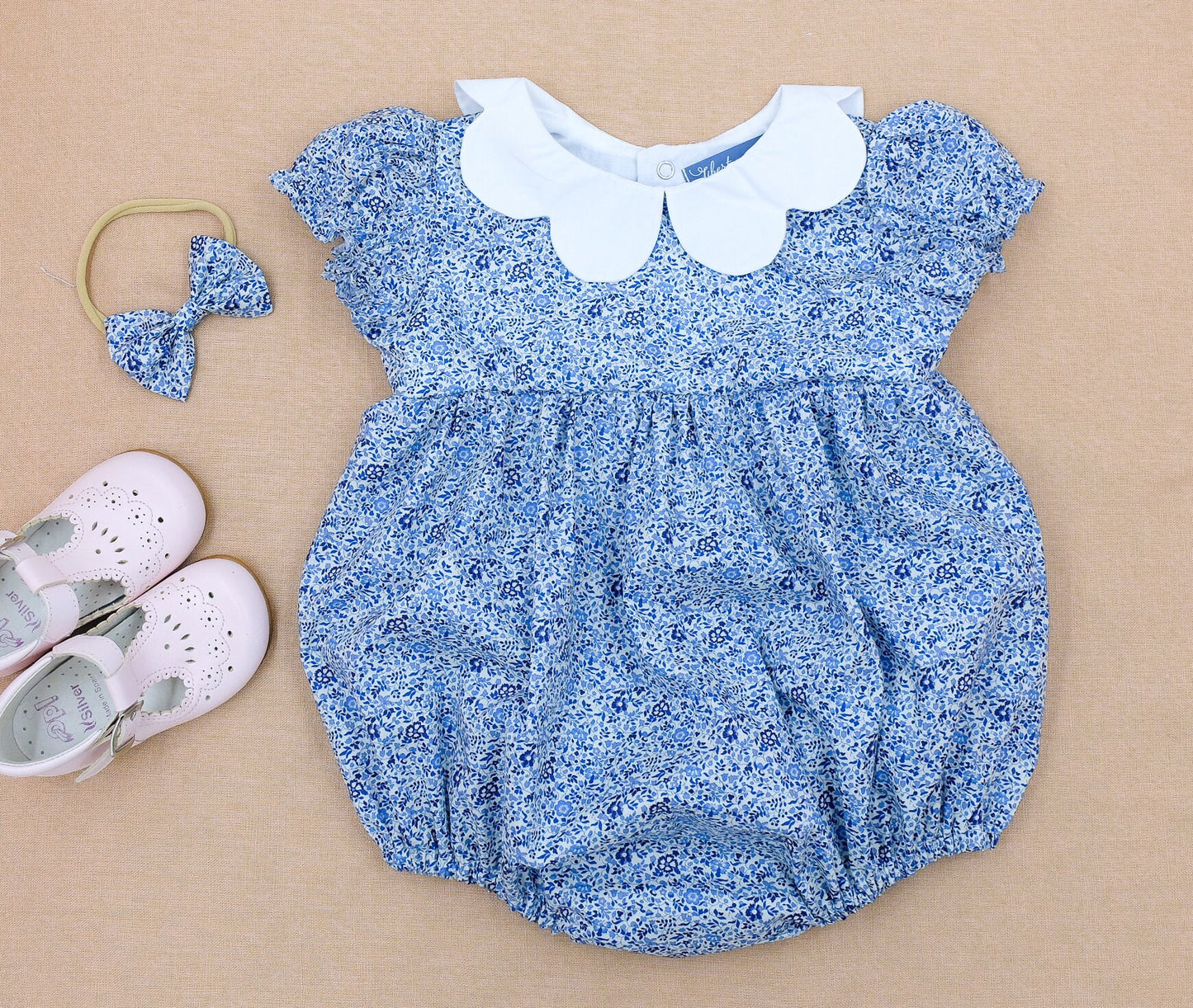 Liberty London baby m and m bubble romper organic cotton, floral animal print, wedding baptism christening outfits first birthday long short sleeves sleeveless, eastern thanksgiving halloween Christmas new born ruffle Peter Pan scalloped petal collar