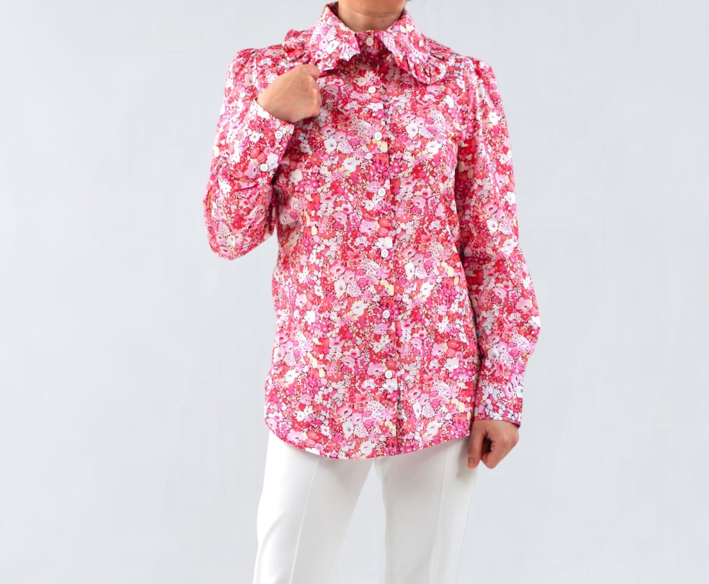 Long Sleeves Collared Shirt - Liberty of London Women Blouse