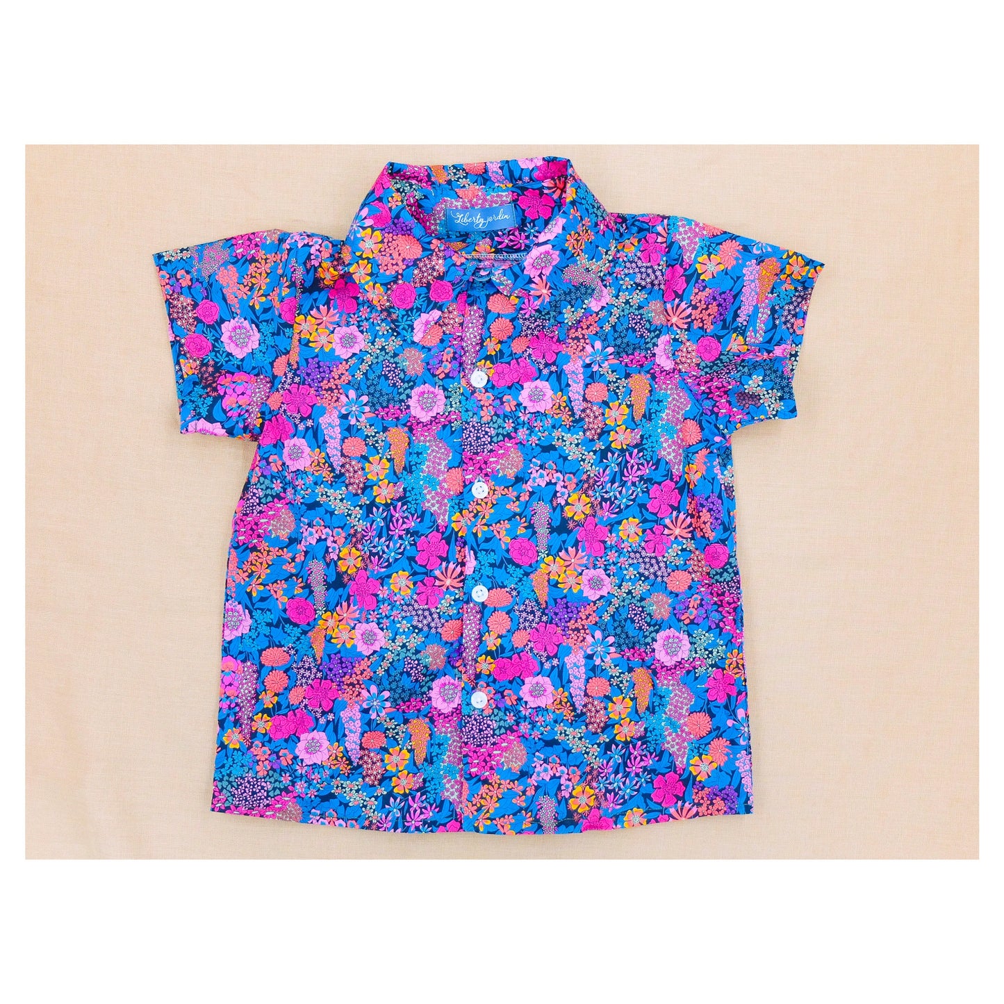 Liberty London Boy Shirt Short Sleeves Button Up