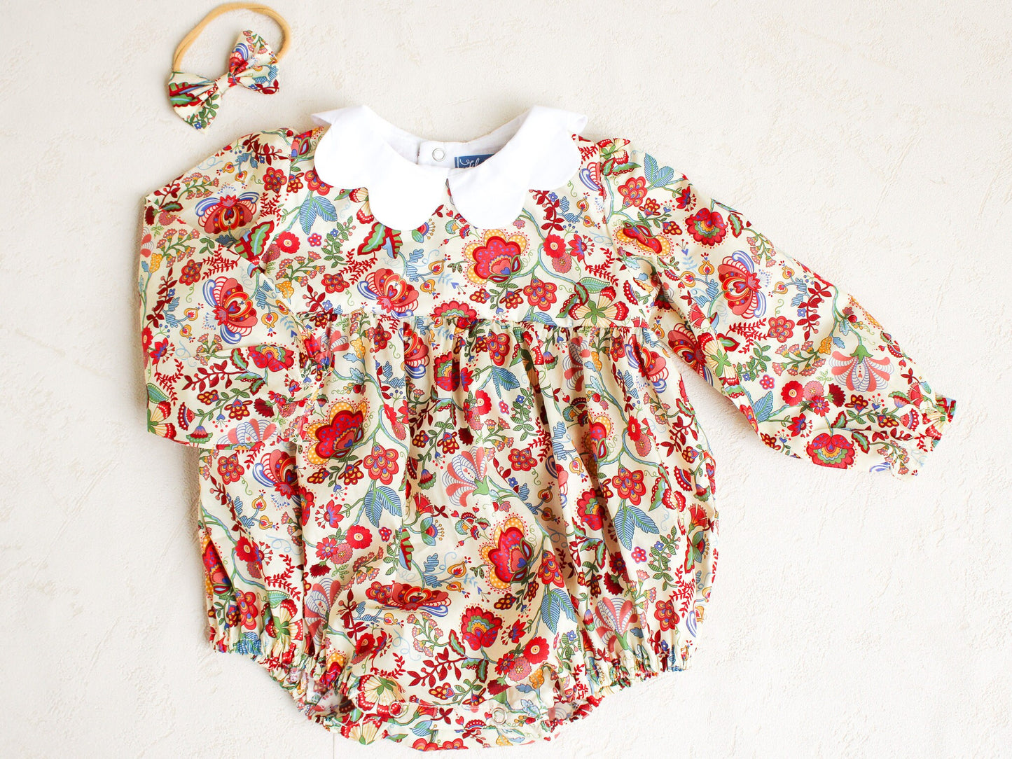 Liberty of London baby bubble romper