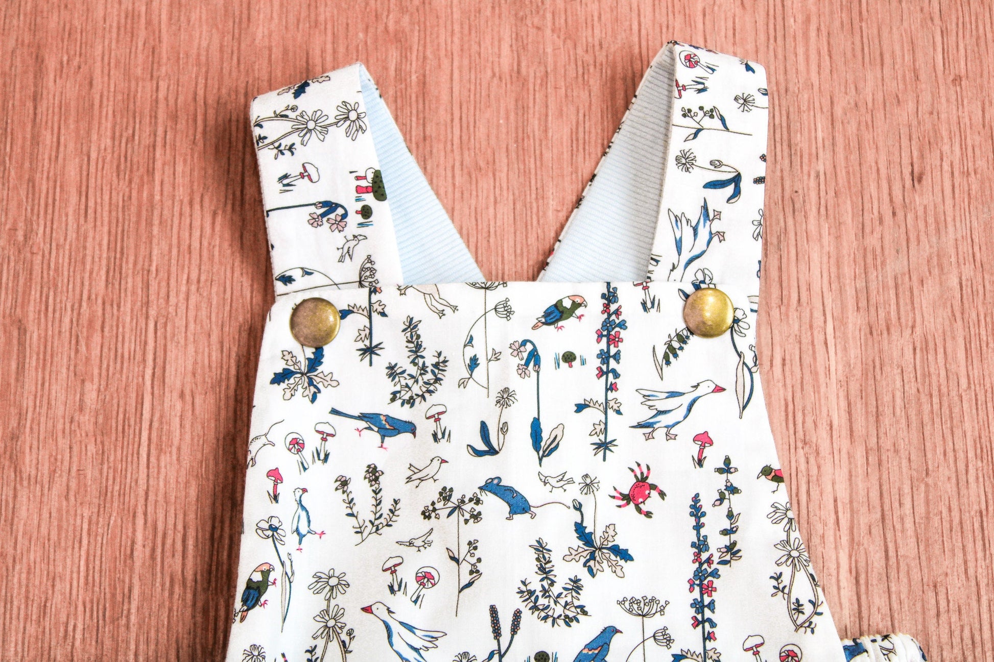 Liberty London baby romper | bubble Liberty romper | botanic print romper| Liberty of London cotton tana lawn | handmade baby clothes