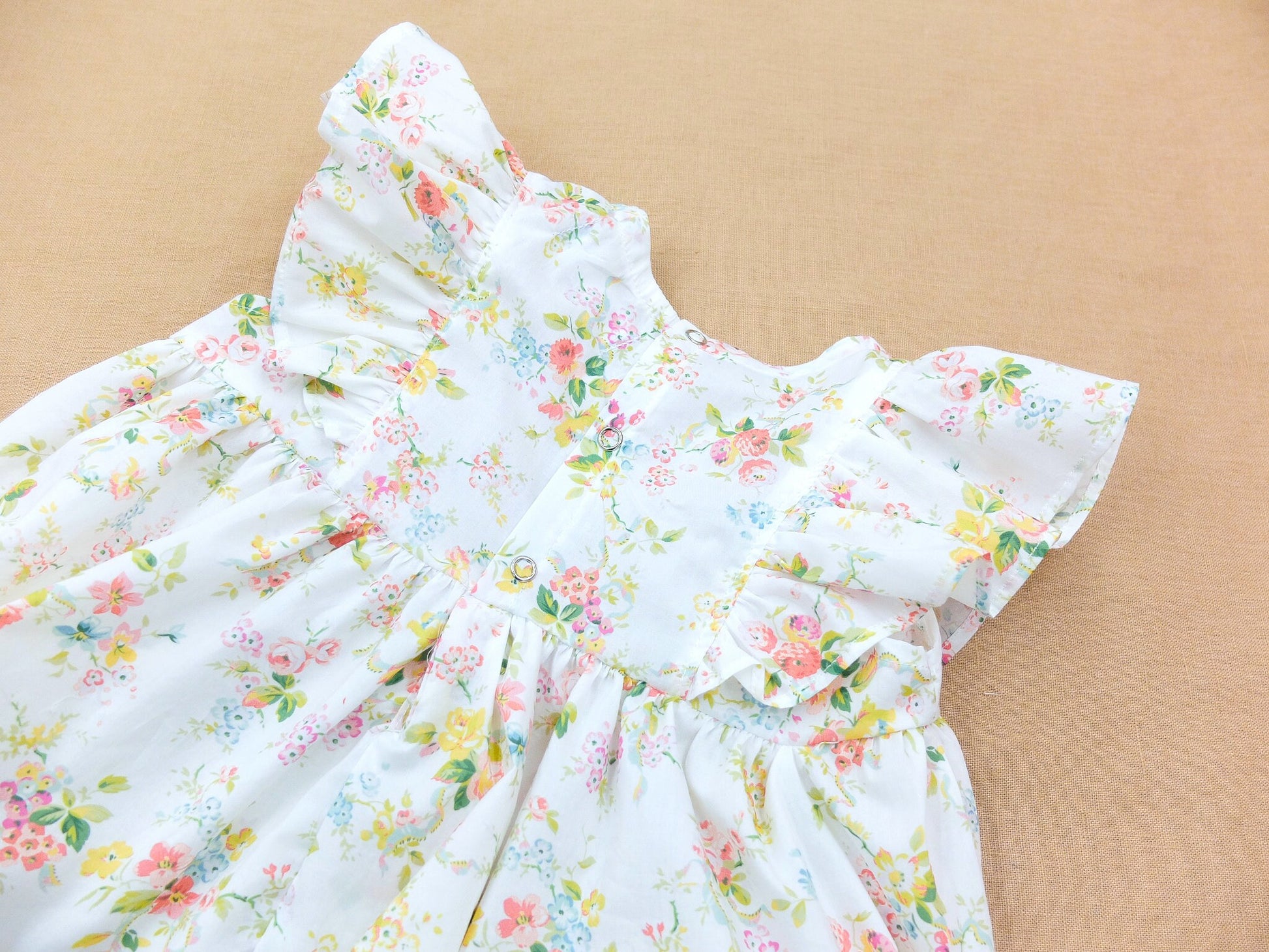 Liberty London baby m and m bubble romper organic cotton, floral animal print, wedding baptism christening outfits first birthday long short sleeves sleeveless, eastern thanksgiving halloween Christmas new born ruffle Peter Pan scalloped petal collar