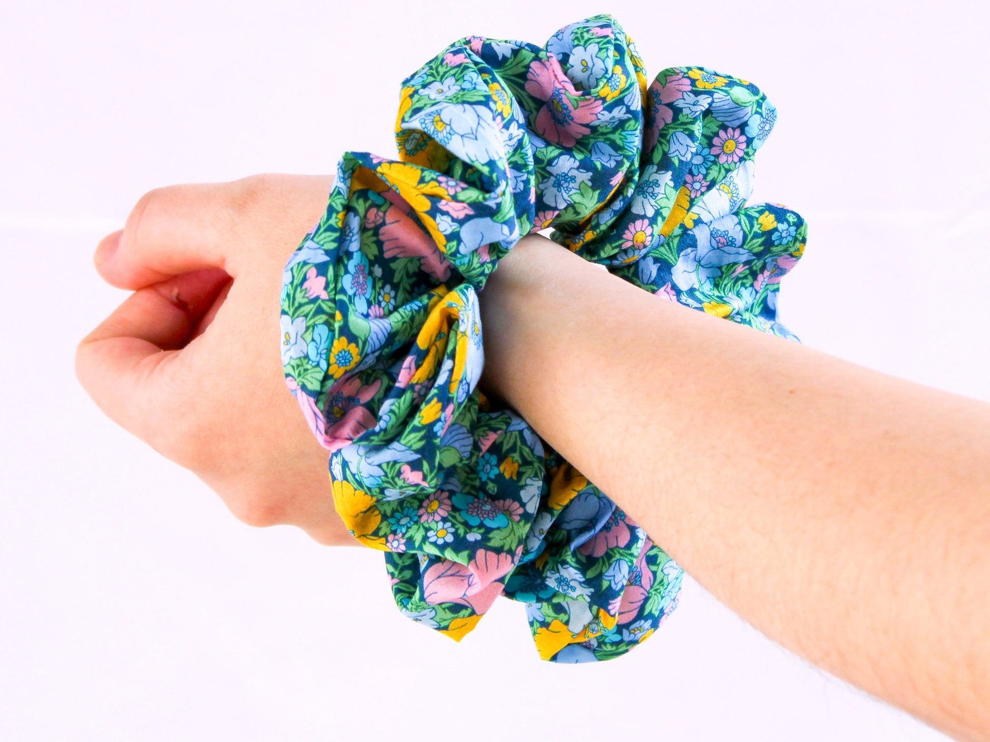 Women little girl scrunchies hair ties headband hairband twist elastic headband Liberty of London cute lovely soft hair accessories hair bow tropical print summer floral print fabric head band wedding birthday valentines back to school birthday gift.