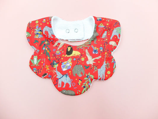 Liberty of London baby bib organic cotton floral animal print double gauze Terry cloth new born gift eastern thanksgiving halloween Christmas drool burb lactation bandana unisex baby boy girl new parents home coming soft breathable well absorb bib