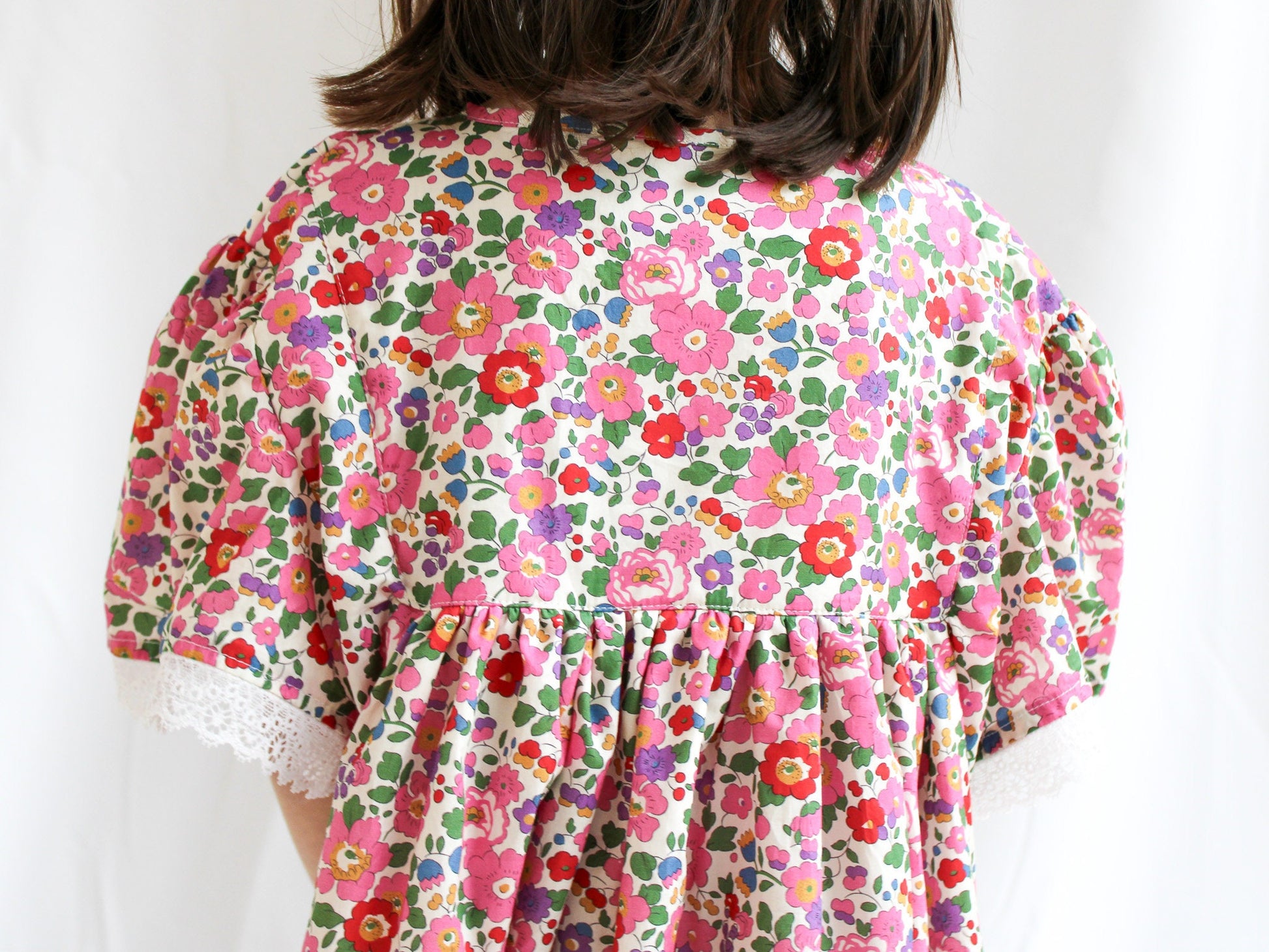 Liberty London Girl Dress | Floral Print Girl Dress | Girl Summer Sun Dress | Girl Flower Print Dress | Kid Cotton Dress | Baby Floral Dress