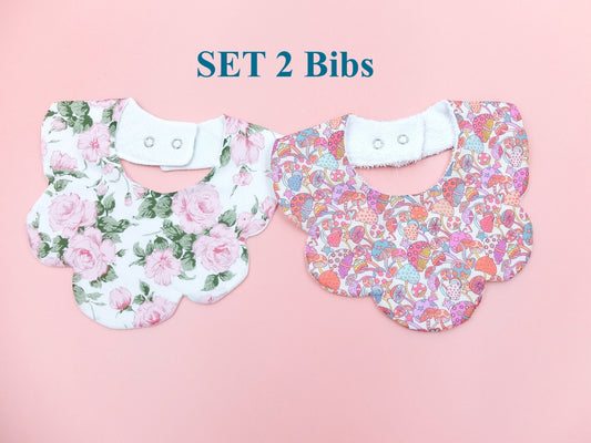 LIBERTY London Baby Scalloped Bib