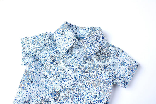 Liberty of London Boy Short Sleeve Button Through Shirt