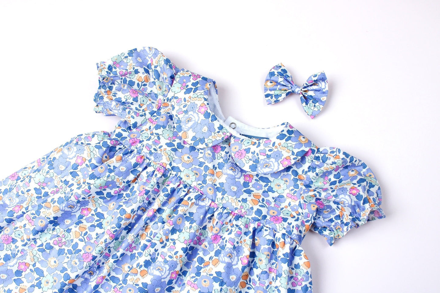 Liberty of London Baby Girl Dress Peter Pan Collar