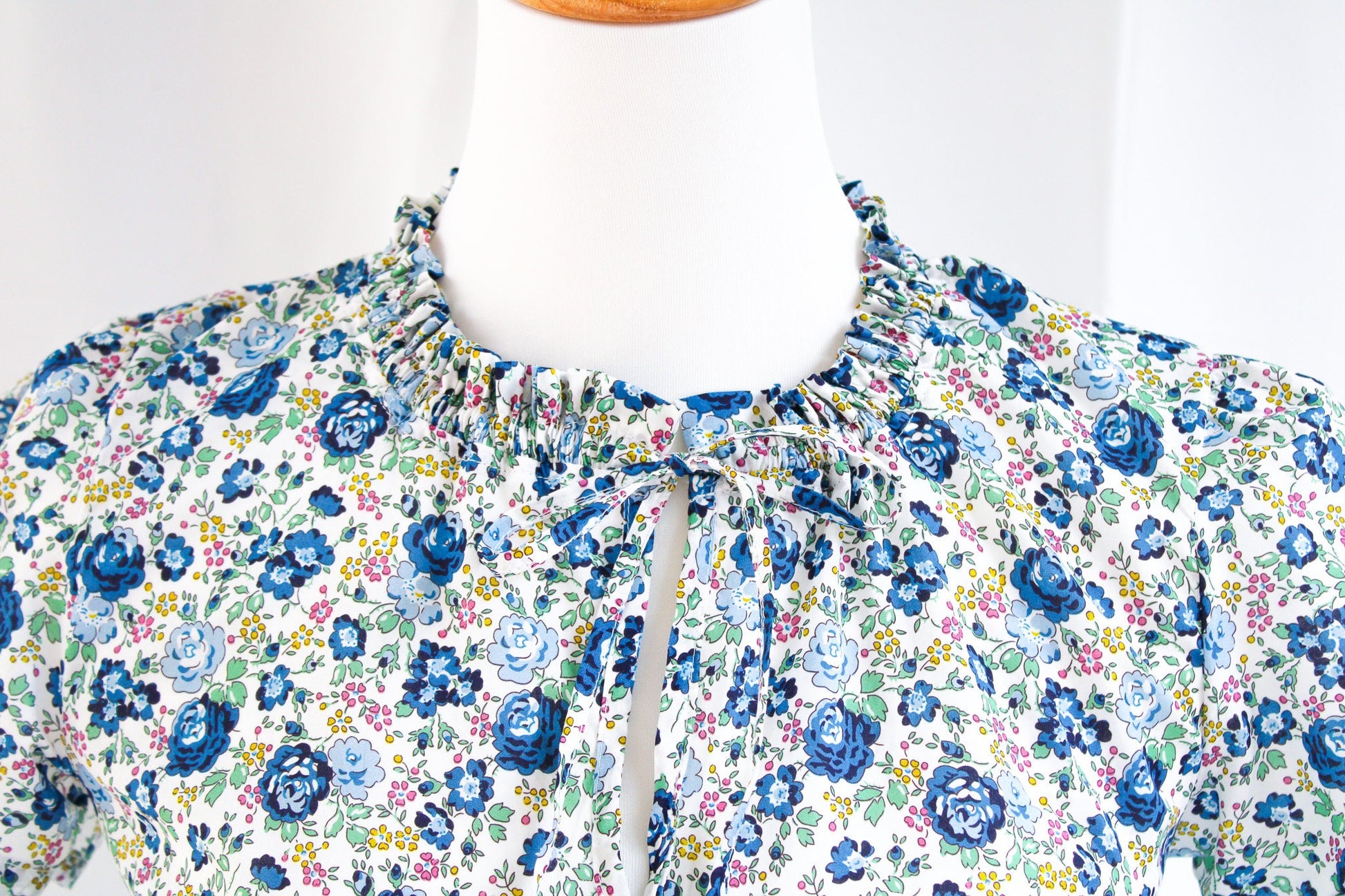 Ruffle Collar Top - Liberty of London Women Blouse