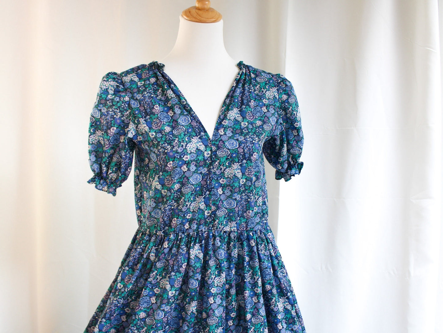 V neck Liberty of London Dress