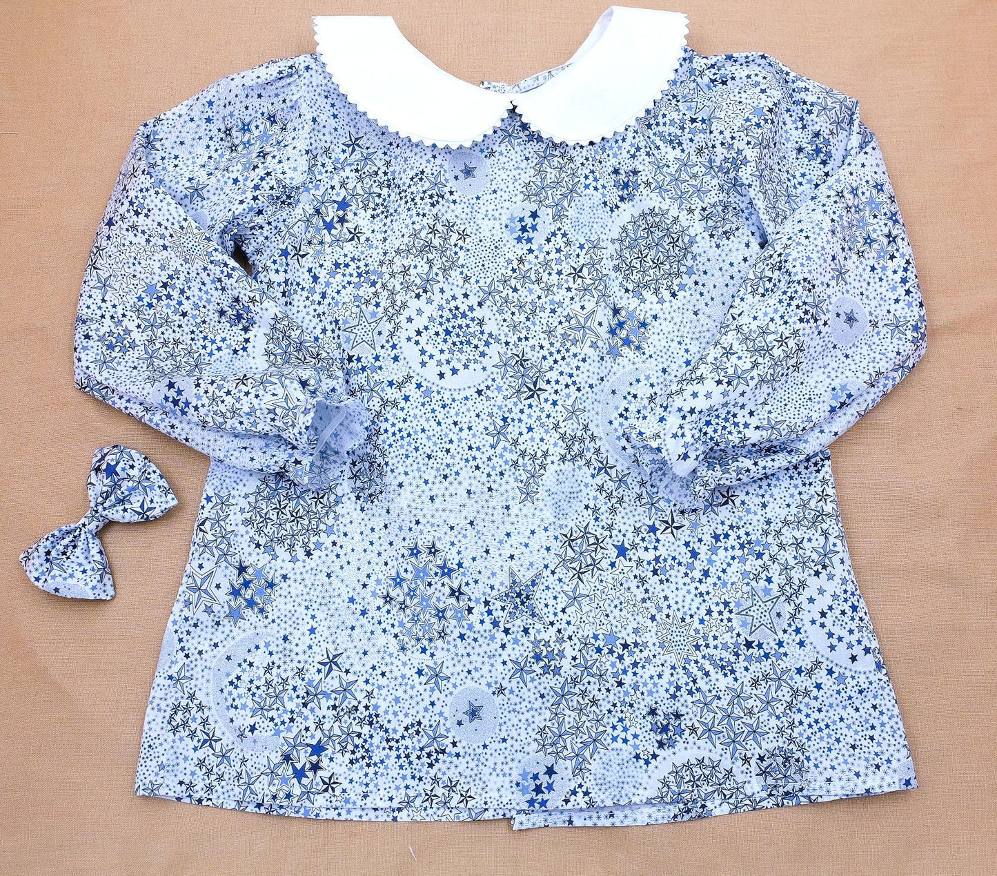 CHRISTMAS girl Blouse - - Liberty Of London Floral Print Fabric - Peter Pan Collar Blouse - Long Sleeves Girl Blouse - Christmas gift baby